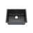 Sinber 23" x 18" Undermount Single Bowl Kitchen Sink with 18 Gauge 304 Stainless Steel Black Finish-90989171