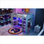 Classic Gray Solid Wood Twin Size Platform Gaming Loft Bed with Built-in Desk and Storage for Small Bedrooms