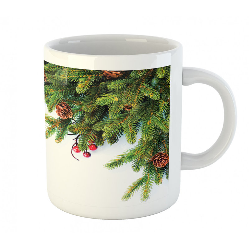 Grande tasse à café sapin