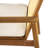 Outdoor Patio 7Pcs Dining Set, 6Pcs Acacia Wood Dining Chair With Beige Cushion, 1Pc Acacia Wood Dining Table