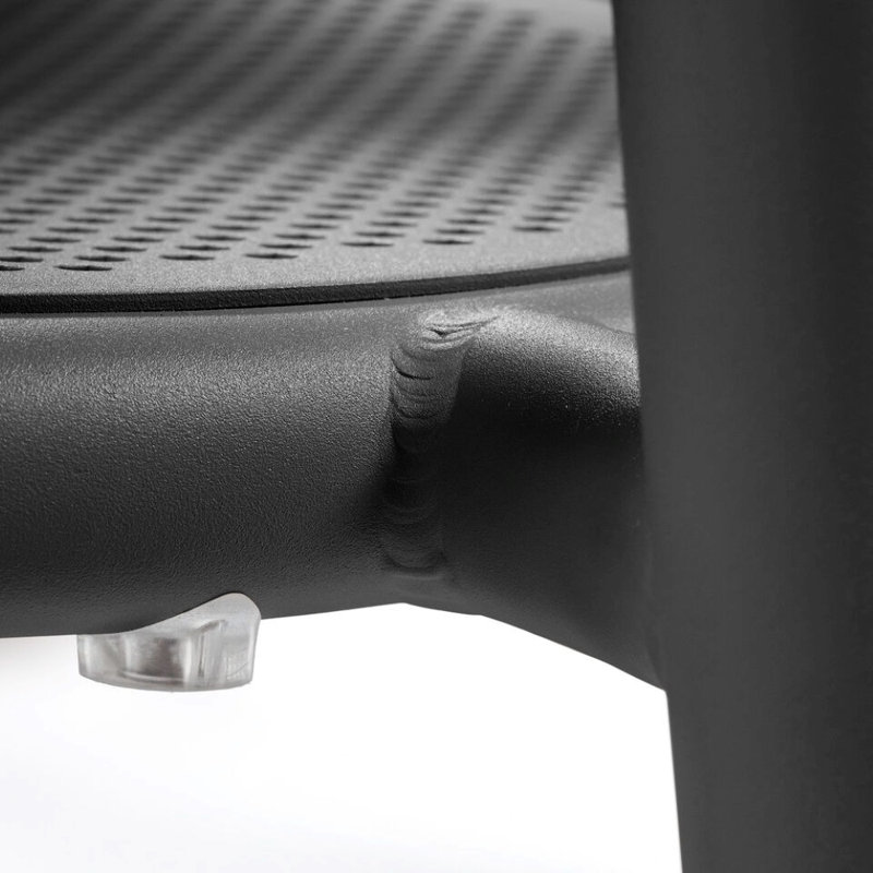 Toní Stacking Patio Dining Side Chair, Anthracite