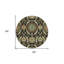 Tapis d'intérieur rond lavable floral 8 pi