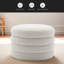 Repose-pieds rond avec rangement en tissu-1581679988