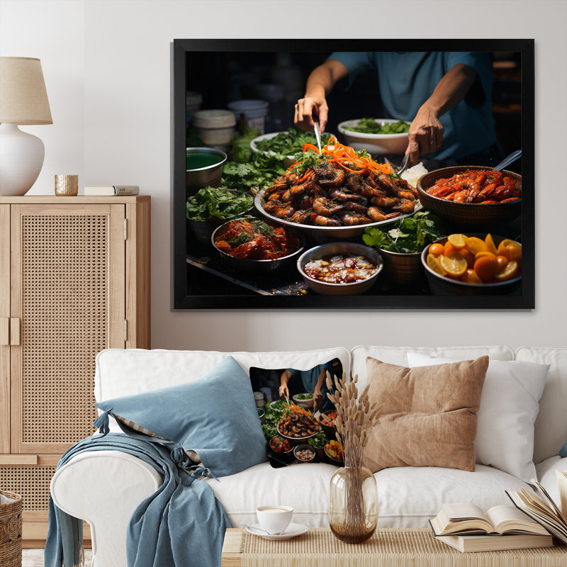 «Vietnamese Street Food I», reproduction sur toile, H 12 po x l 20 po x P 1 po, Cadre photo noir simple