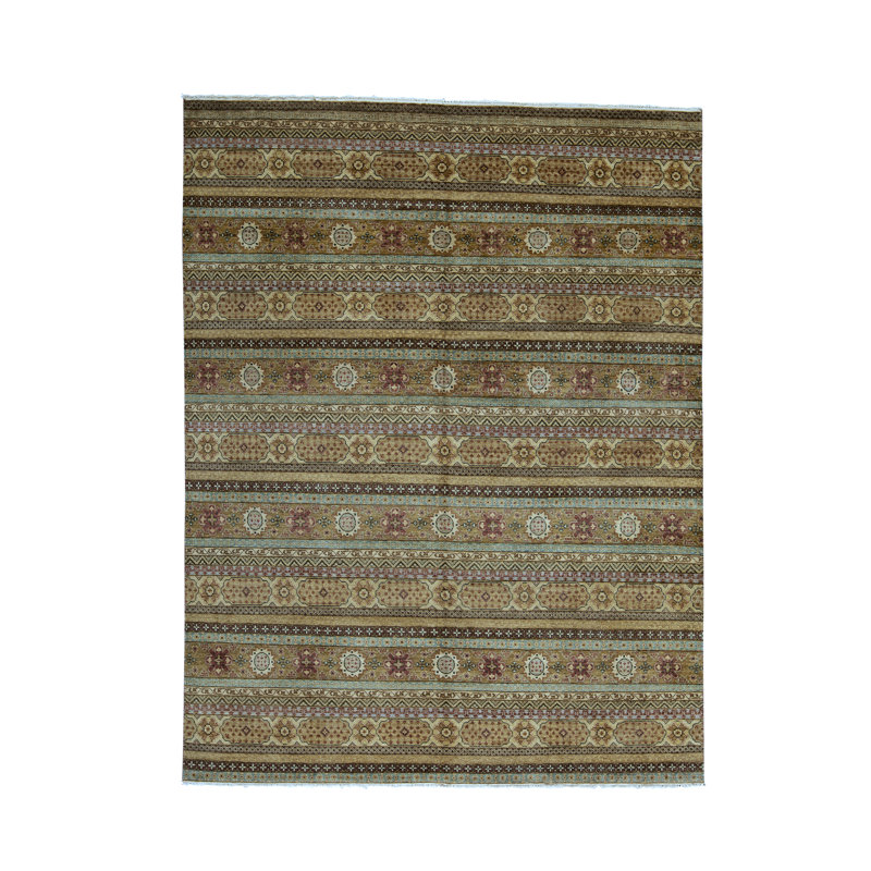Hand Woven Cotton Striped Area Rug