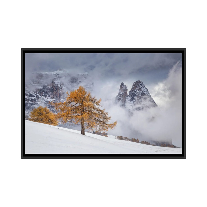 Between Seasons 1 Piece Floater Frame Wall Art on Canvas