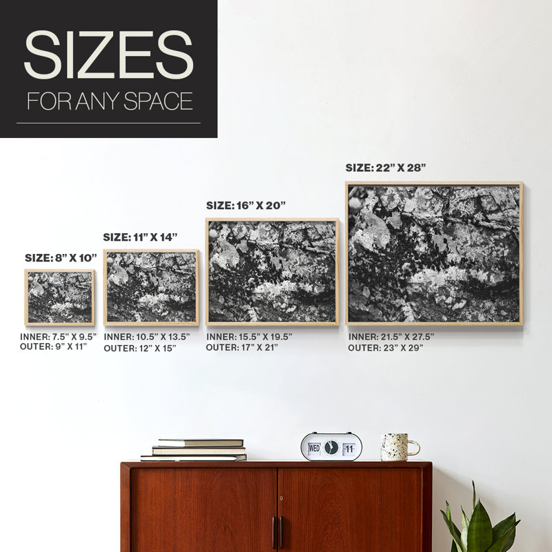Found Textures XX -Framed Print - Restickable, Natural, 11" H x 14" W