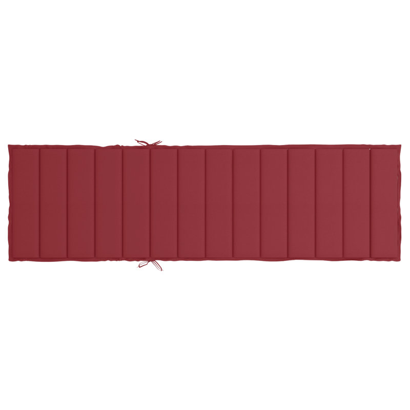 Outdoor Seat / Back Cushion, Wine Red, 27.6" W x 78.7" D x 1.2" H