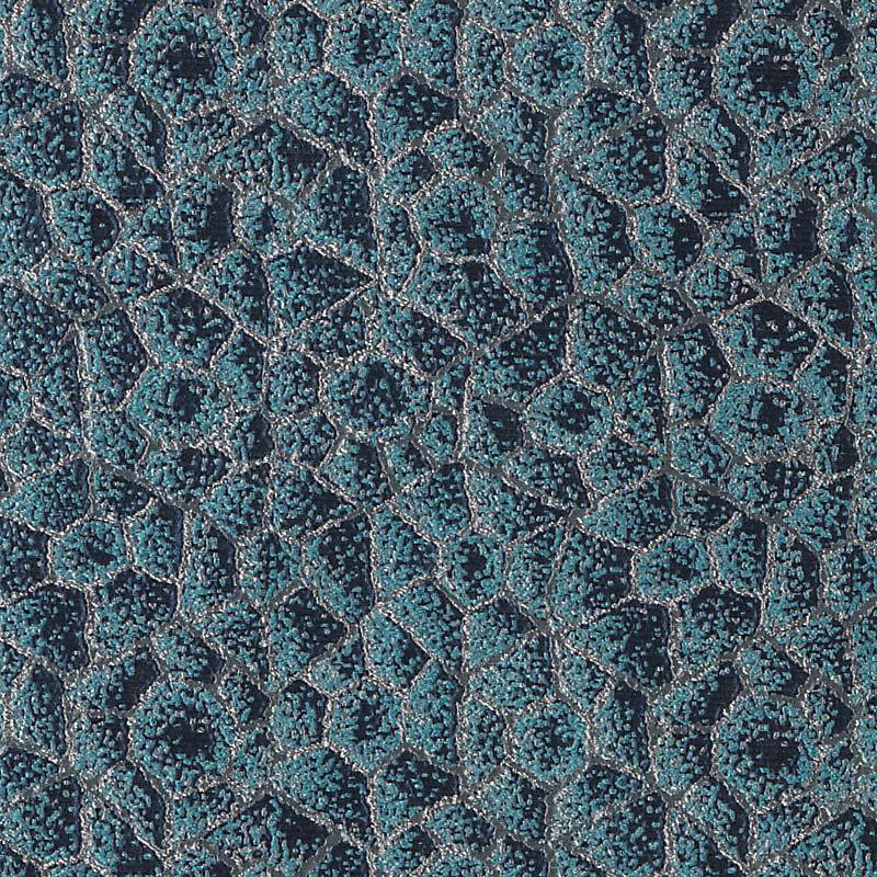 Tissu dunand ii Laura Kirar, Bleu / turquoise