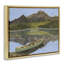 «Alpine Lake with Canoe Grey Floater», art mural par Michael Willett-1032248540-1032539663