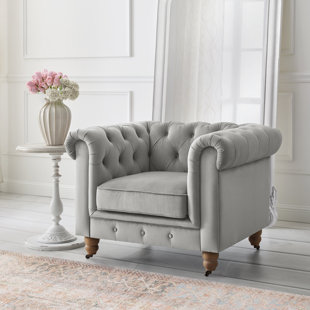 Fauteuil club Chesterfield Shabby Elegance Elina
