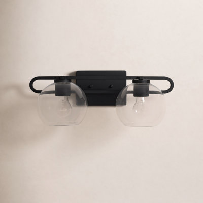 Eveline 4 Light Transparent Dimmable Vanity Light