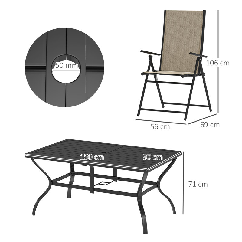 Patio Dining Set Table,