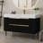 35.4" Modern Bathroom Vanity with Undermount Sink, 4 Drawers Storage, Free-standing/Wall-Mounted