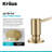 KRAUS Kitchen Soap and Lotion Dispenser in Spot-Free Brushed Brass-130461395