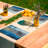 Polyester Abstract Rectangle Placemat
