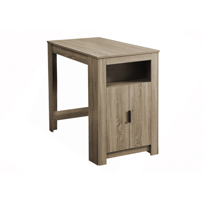 Table de salle à manger, rectangulaire, 48 po, hauteur de comptoir, petite cuisine, rangement, contemporain, Taupe