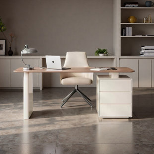 Durable Lacquered Storage Cabinet Desk