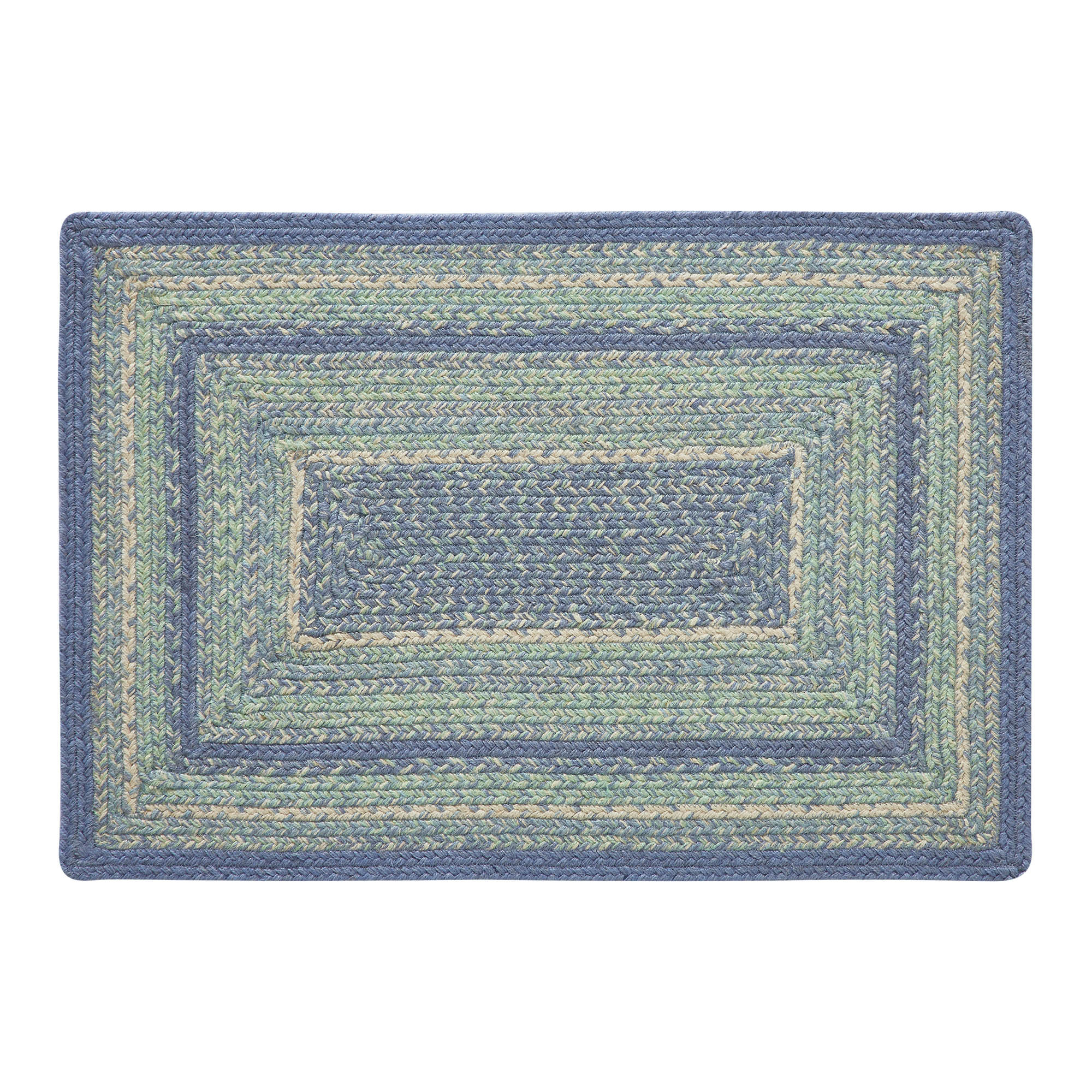 Bungalow Rose Hand Braided Blue Rug Wayfair