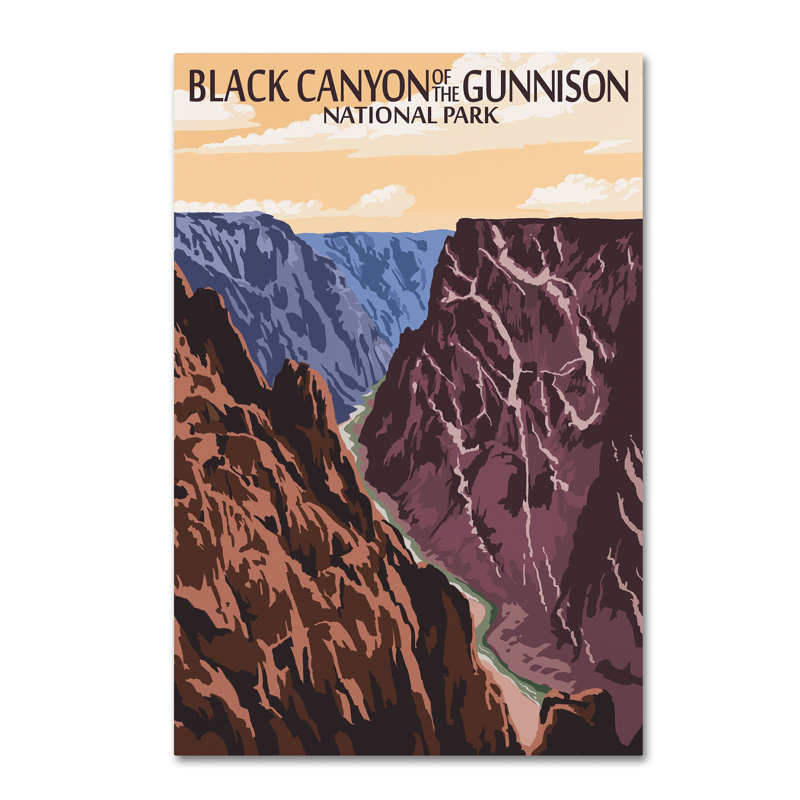 'National Park 6' Vintage Advertisement on Canvas, 19" H x 12" W x 2" D