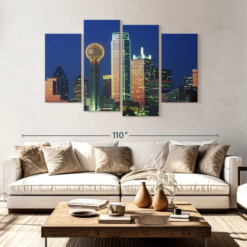 Lumières de l'horizon Sireci Dallas, H 54 po x l 84 po
