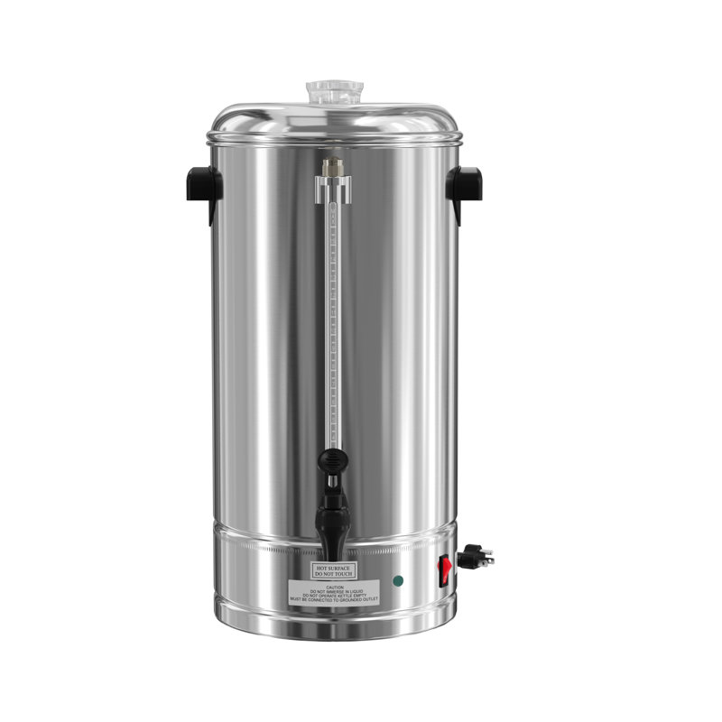 Electric 100 Cup Commercial Coffee Percolator in Stainless Steel (KM-CCP100)