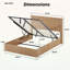 Lift Up Storage Bed,Hydraulic Storage,with Corrugated Curves-634661042