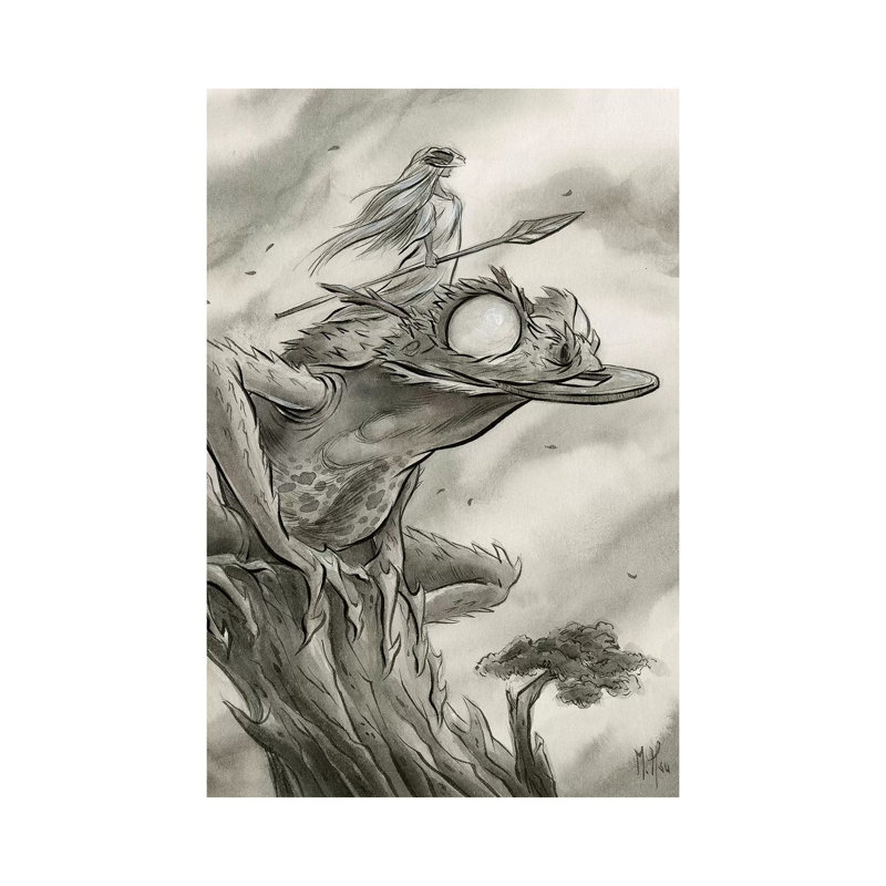 Spirit Animals Toad by Martin Hsu - Print on Canvas, Wrapped Canvas, 20.32 cm H x 30.48 cm W