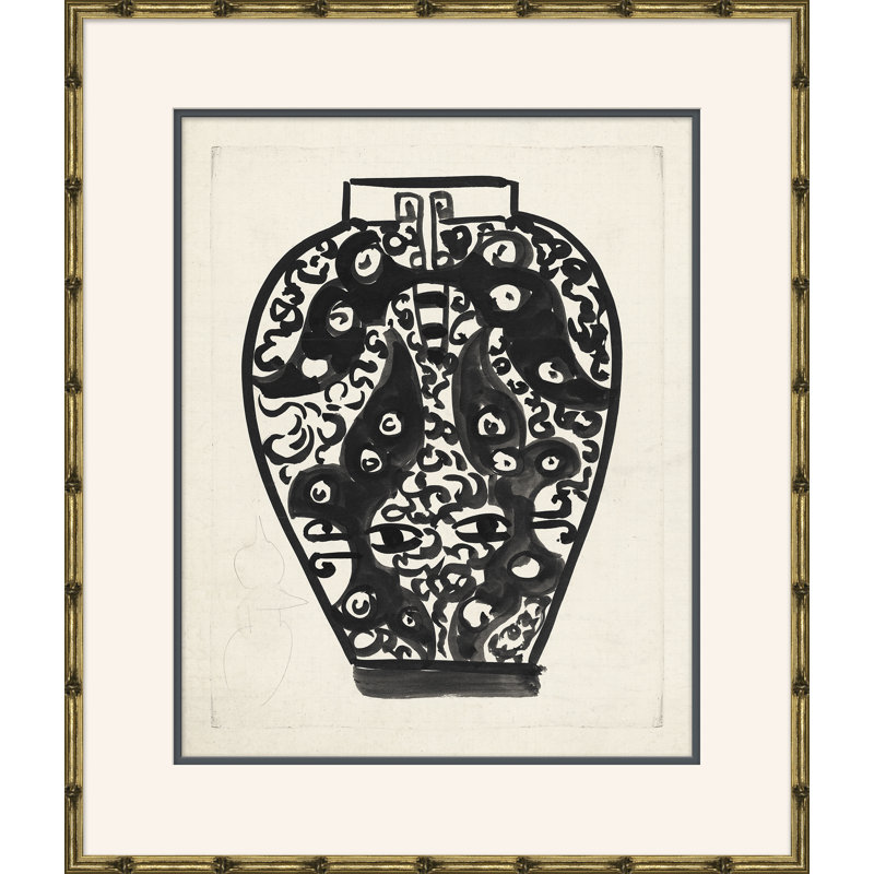 «Art Deco Vases», peinture sur cadre