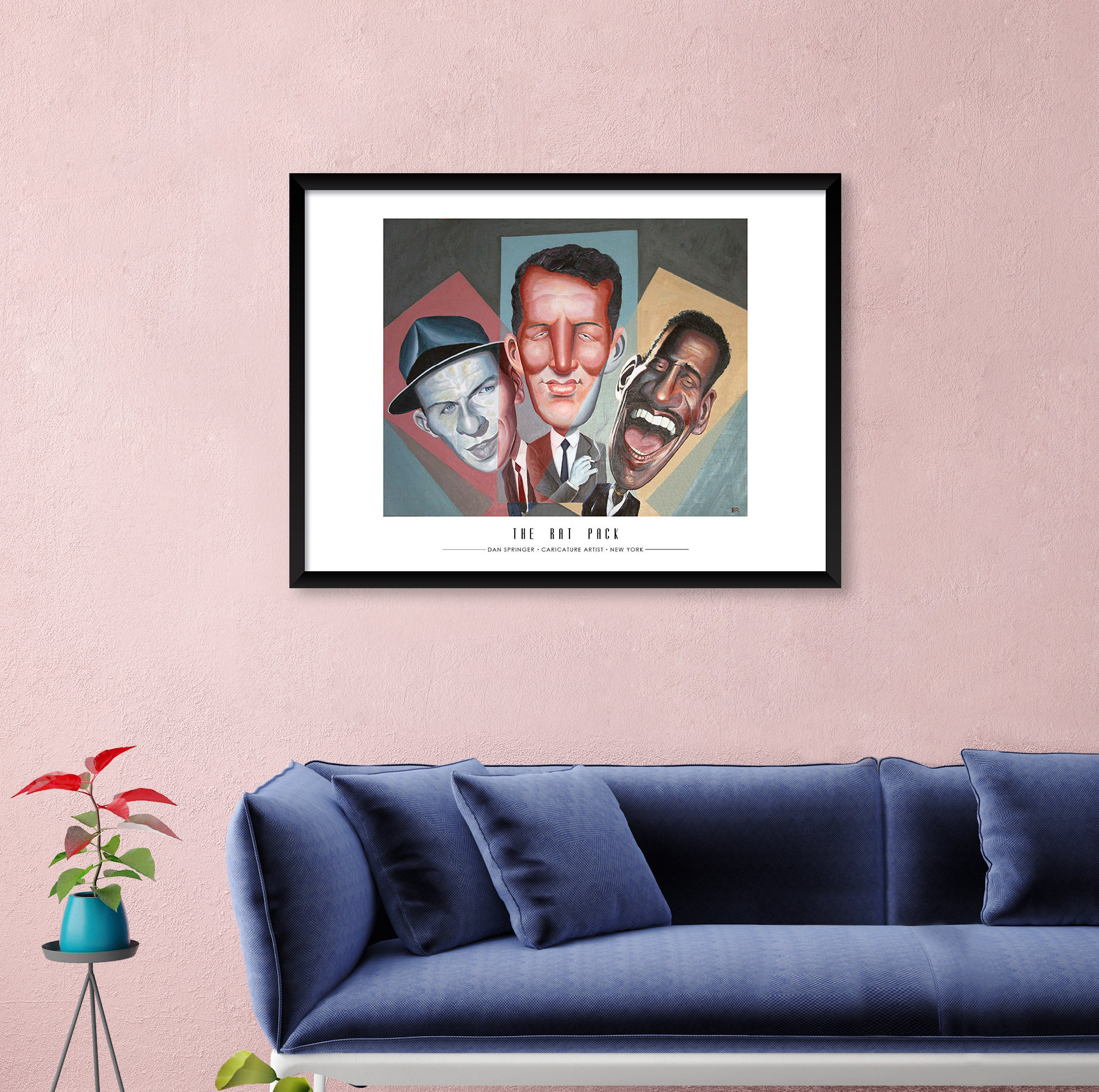Artography Limited 'The Rat Pack' Framed Drawing Print Poster Wayfair