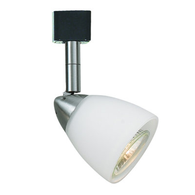 Applique murale en acier brossé Cal Lighting 3,5 po H GU10 à rotation facile 50 W Abat-jour en métal non inclus