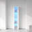Stylish Side Cabinet with Aluminum Strip Lamp, for Modern Decor and Efficient Storage Solutions.-1942697753