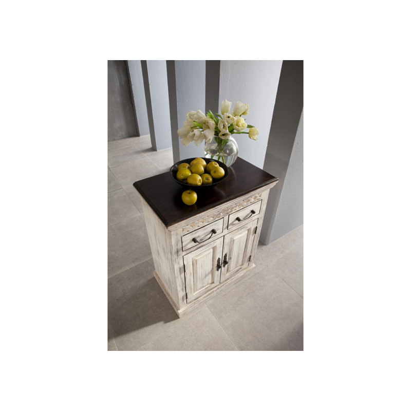 Castle Solid Wood 70cm W 2 - Drawer Chest of Drawers