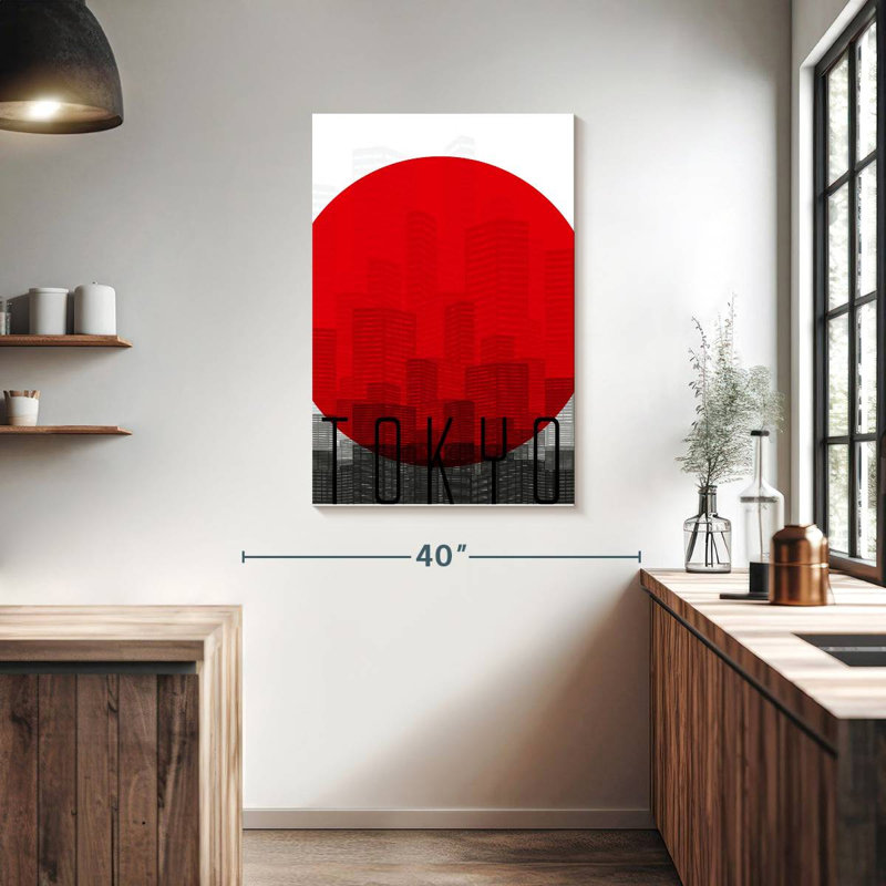 Aime Tokyo Red Sun, 24" H x 16" W