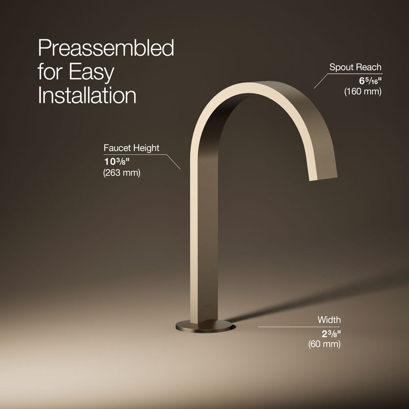 Components™ Bathroom Sink Spout with Ribbon Design, Bronze