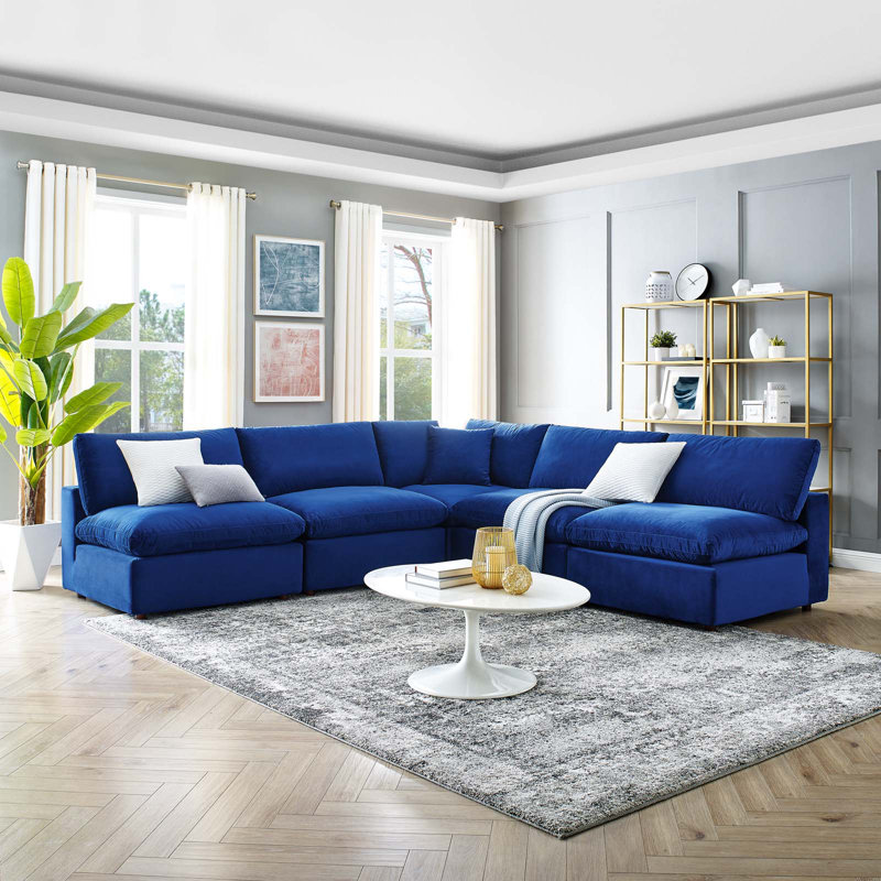 Canapé modulaire 5 pièces Commix, Marine