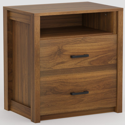 23” 2 Drawer Nightstand with Finished Back