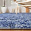 Tapis bleu marine / ivoire en laine touffeté à la main Manke Southwestern-1197967166