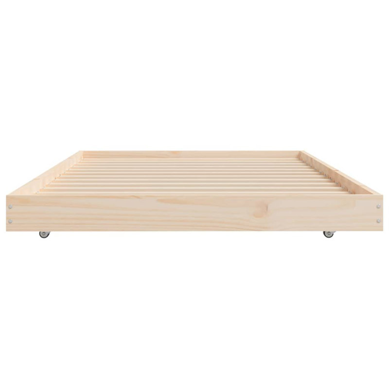 Pente Solid Wood Bed, Oak, Single (3')