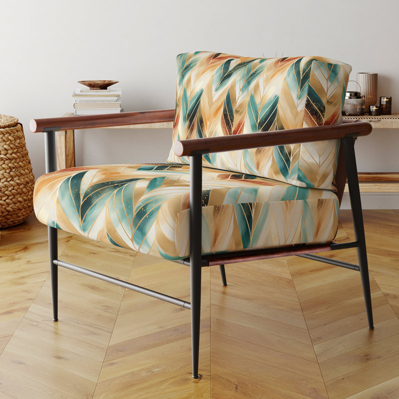 Fauteuil de 23 po de large Cantina, Beige/White Velvet