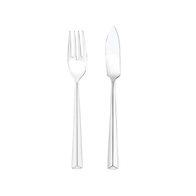Lavino 12 Piece 18/10 Stainless Steel Fish Cutlery Set, Service for 6