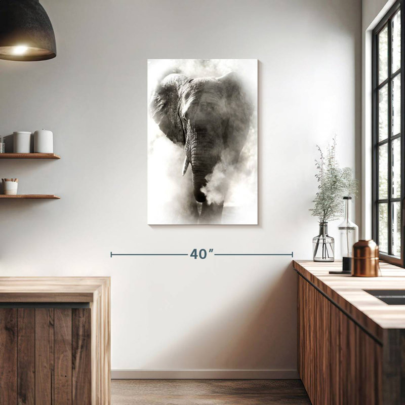 Brampt Dusty African Elephant, 36" H x 24" W