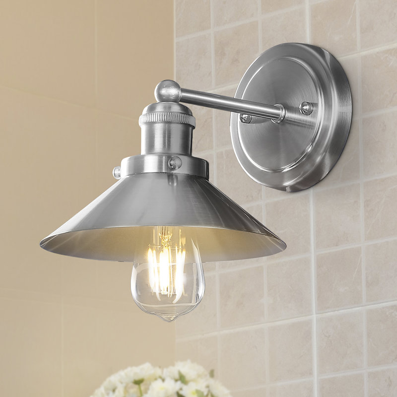 Éclairage pour meuble-lavabo en métal Bagatelle, Nickel, 1