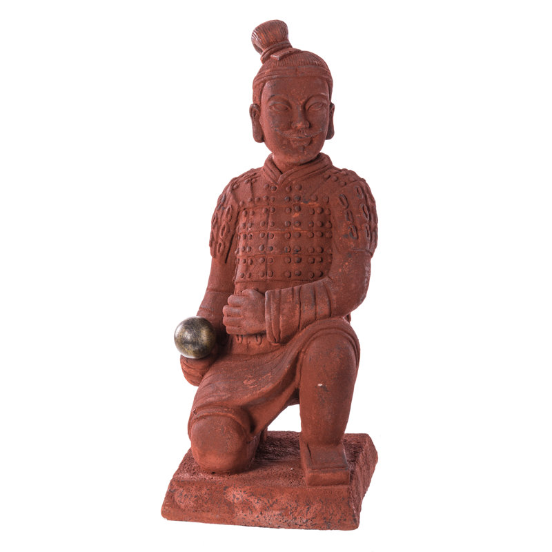 Weather Resistant UV Resistant Fiberstone Garden Statue, Rust