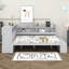 Structure de lit double en angle, lit de jour en L en bois avec armoires de rangement, armoire à chaussures-1249807935