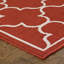 Tapis intérieur / extérieur rouge / ivoire Russo-1161194865