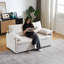 Lit convertible 64,5 pouces avec lit escamotable, 2 oreillers et poches latérales-392964190