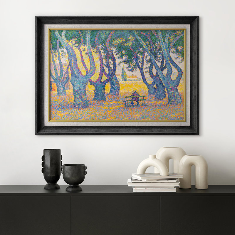 Port avec pont, dessin de paysage marin, photos de salon côtier, impression sur toile encadrée sur toile., H 26 po x l 36 po