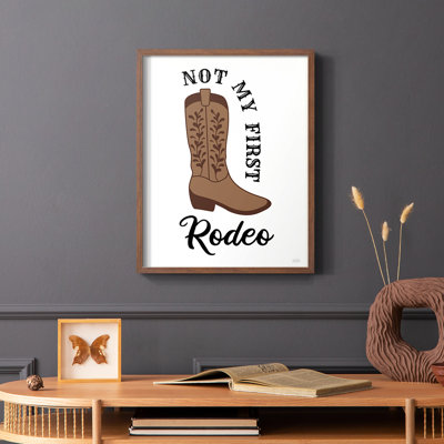 Not My First Rodeo Framed Print - Solid Wood