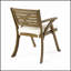 Chaise de salle à manger d'extérieur en bois d'acacia Helen, assise durable et élégante pour le patio et le jardin